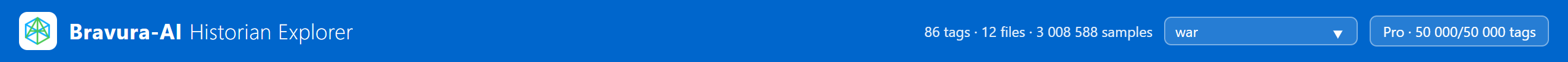 Time zone picker in the header